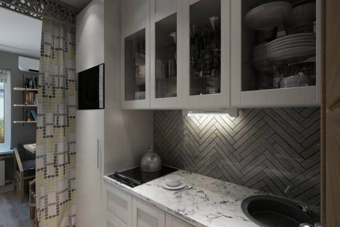 foto dell'interno del monolocale di 14 mq.