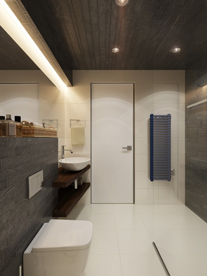 progetto di un bagno in un monolocale