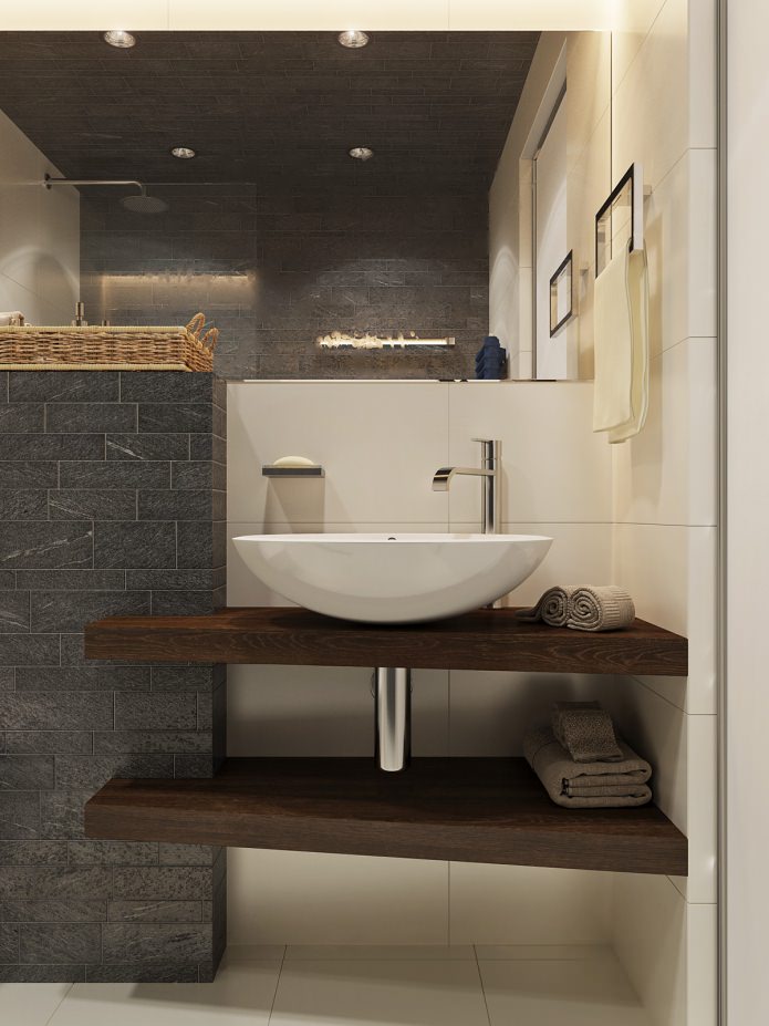 progetto di un bagno in un monolocale