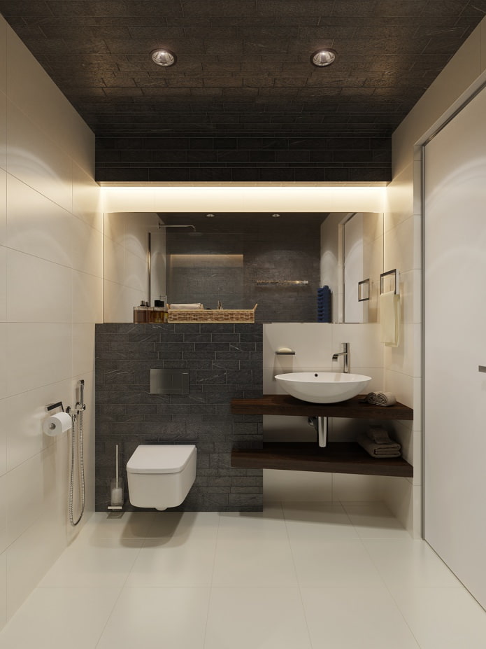 progetto di un bagno in un monolocale
