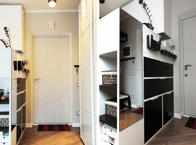 Zona d'ingresso nell'appartamento