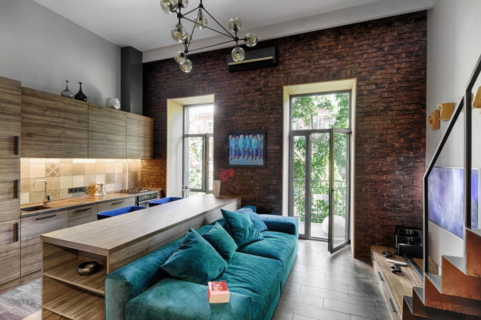 Appartamento di 35 metri quadrati in stile loft