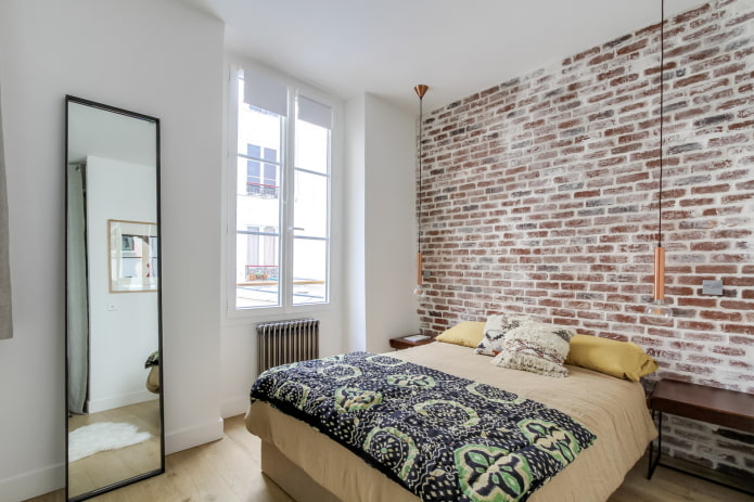 interno di un appartamento di 36 metri quadrati in stile loft