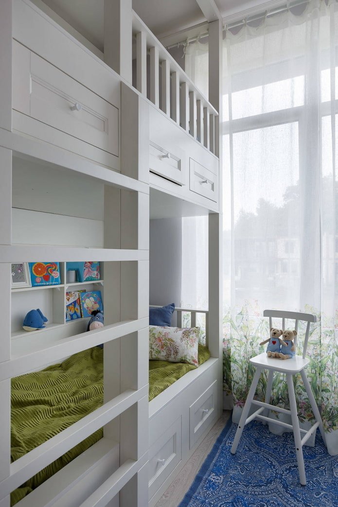 Letto con serratura per due bambini