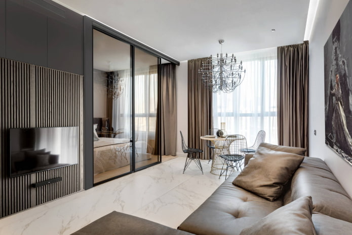 Monolocale in stile moderno