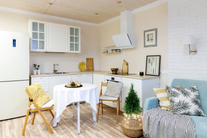 Bilocale in stile europeo con cucina-camera da letto
