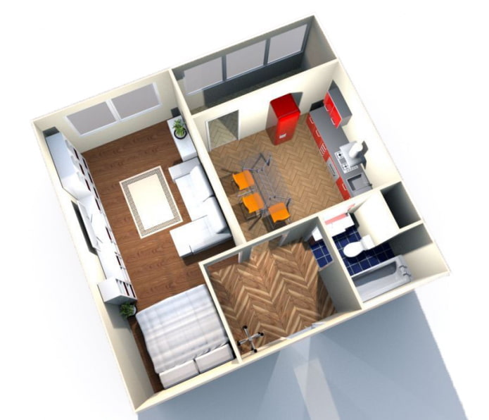 Monolocale 42 mq