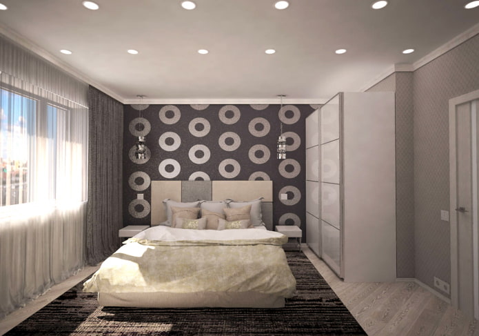 Camera da letto in un appartamento di 44 mq