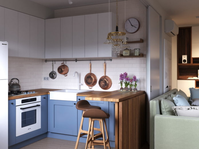 Cucina in un edificio dell'era di Krusciov