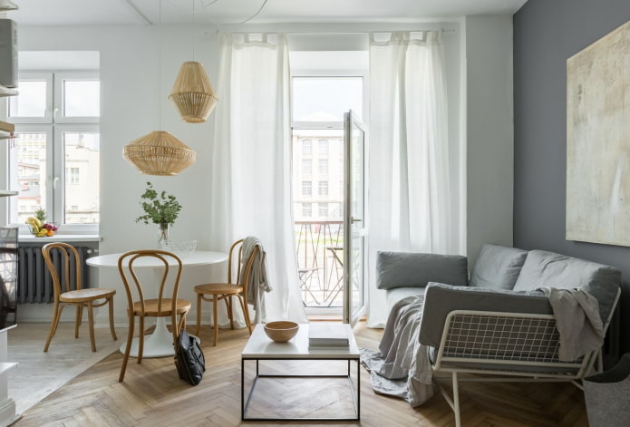 design degli interni di un appartamento di 45 metri quadrati