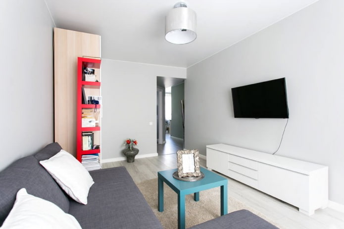 interno di un appartamento di 45 metri quadrati in stile moderno