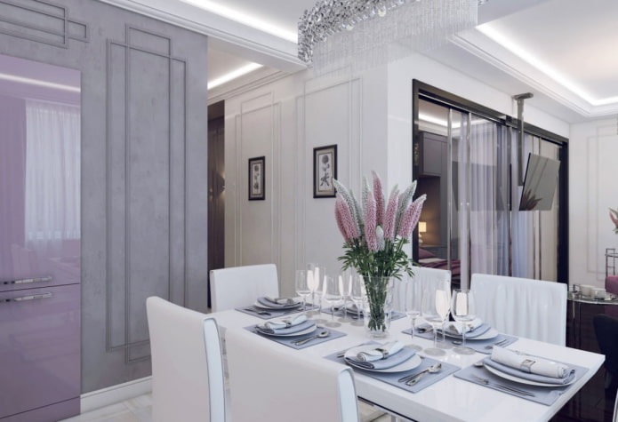 Interno di un monolocale di 46 m
