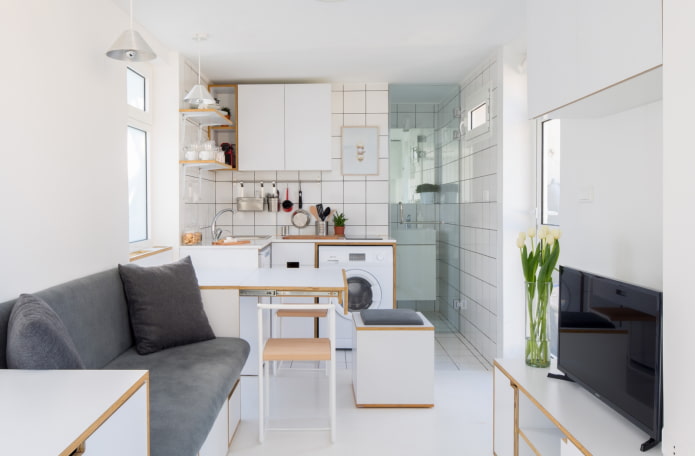 Monolocale bianco