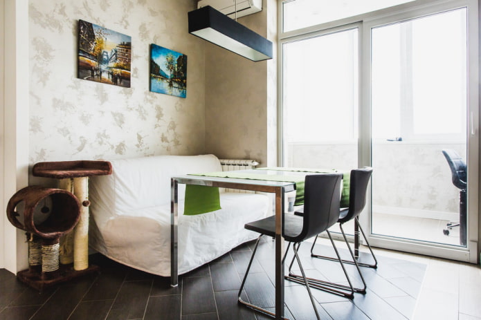 Monolocale con balcone