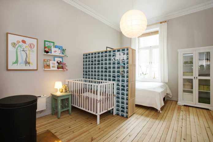 angolo per bambini all'interno di un monolocale