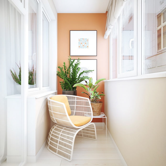 balcone in stile minimalista