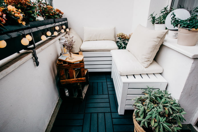 balcone aperto ed elegante
