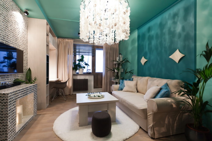 illuminazione per l'interno di un piccolo soggiorno
