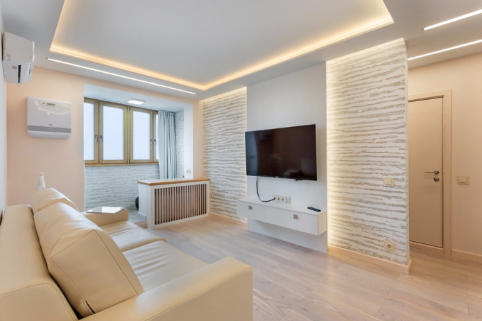 Illuminazione per soffitto e zona TV