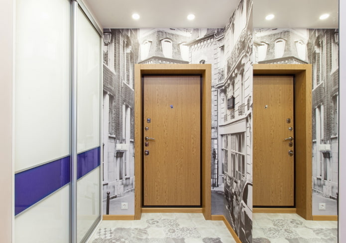 rifiniture all'interno di un piccolo corridoio