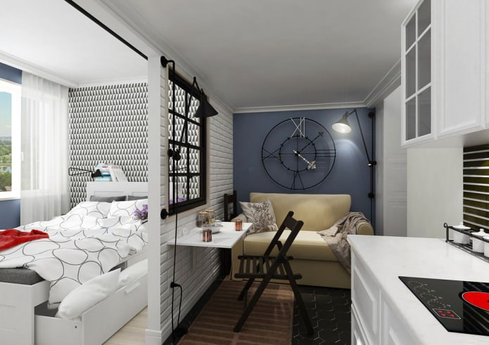 Progettazione di piccoli monolocali di 25 mq.