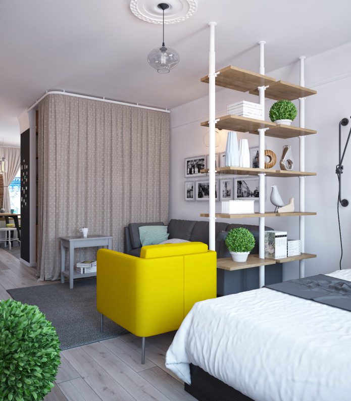Progetto di un monolocale-altalena