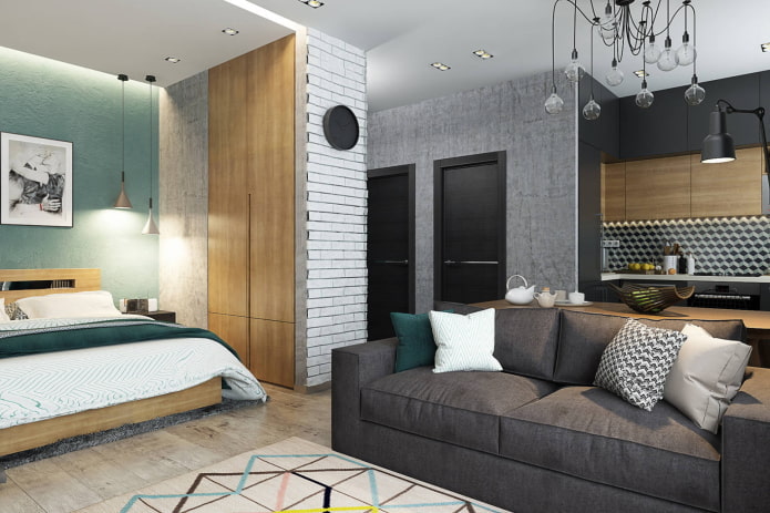 nicchia nell'interno in stile loft