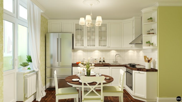 cucina nel progetto di un monolocale