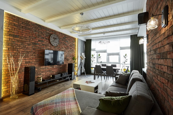 soffitto in legno bianco