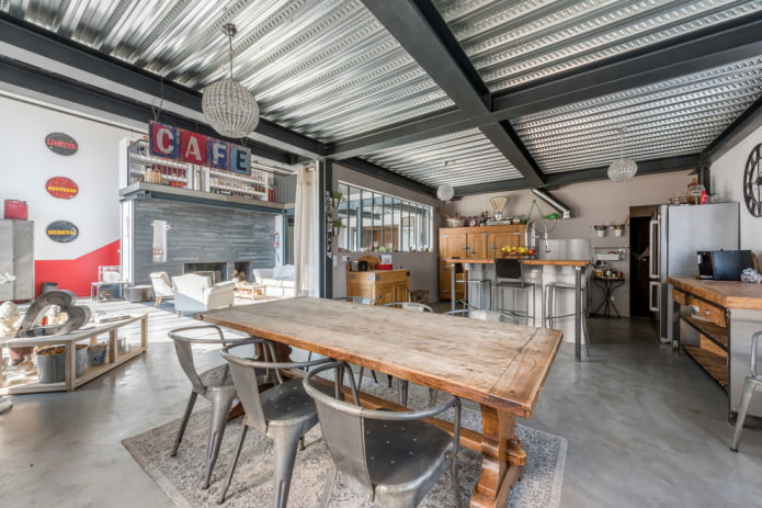 interno in stile loft