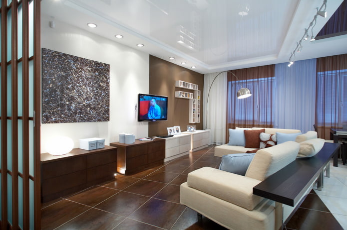 soffitto teso negli interni