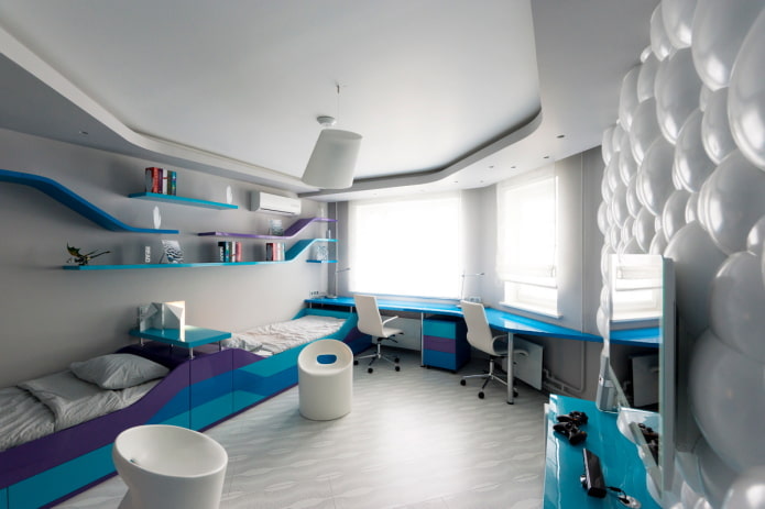 design del soffitto in stile high-tech