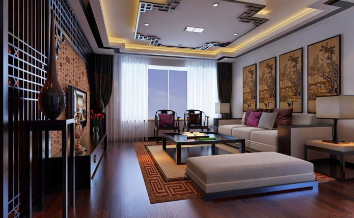 design del soffitto in stile giapponese