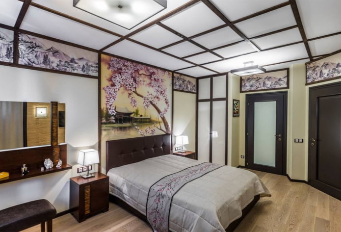 design del soffitto in stile giapponese