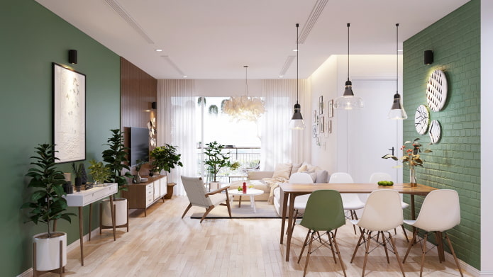 design del soffitto in stile scandinavo