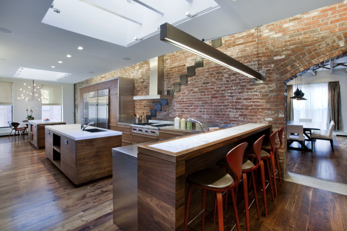 design del soffitto in stile loft