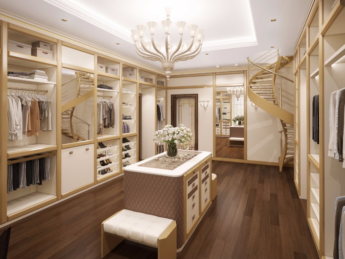design del soffitto nello spogliatoio