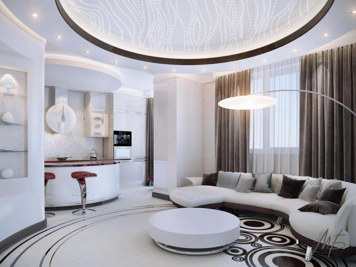 soffitto con angoli arrotondati