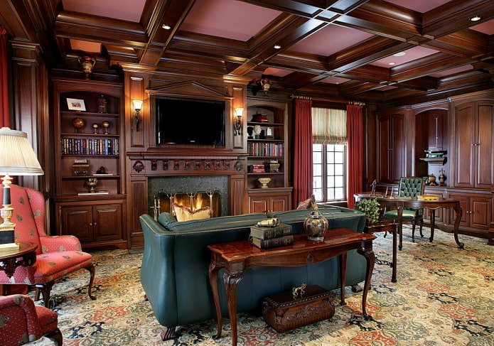 design del soffitto in stile inglese
