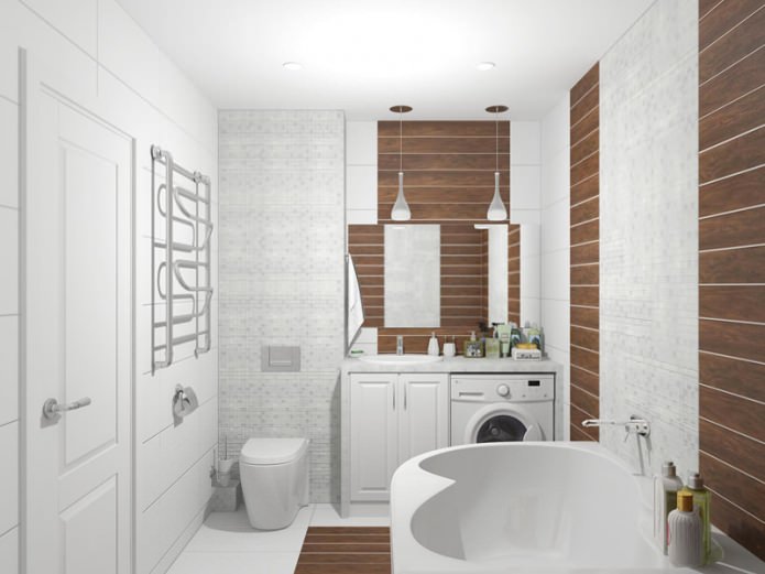 bagno in un bilocale Krusciovka 44 mq.