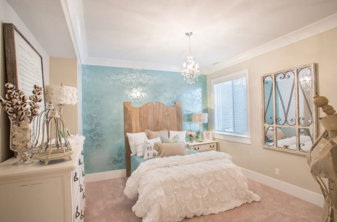 Combinazione di blu con sfumature di beige