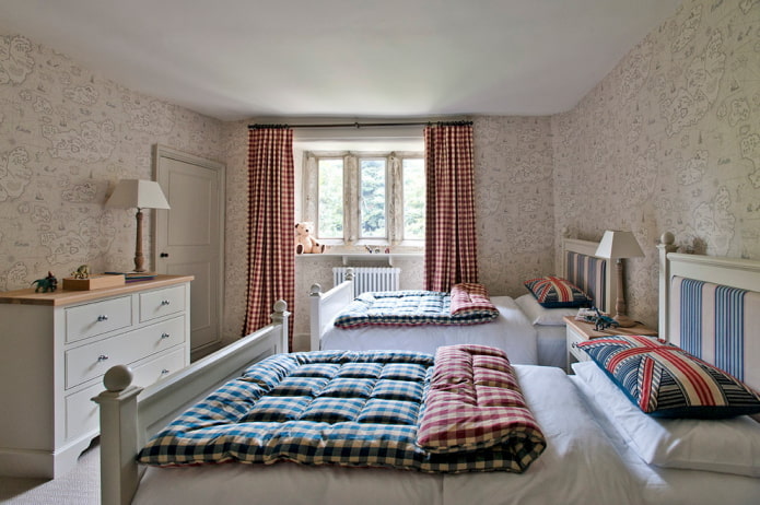 tende per interni in stile country