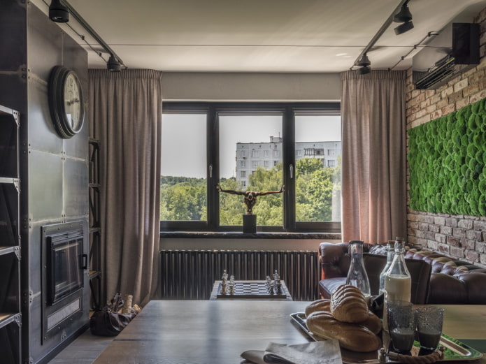 tende in stile loft