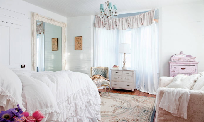 tende in stile shabby chic