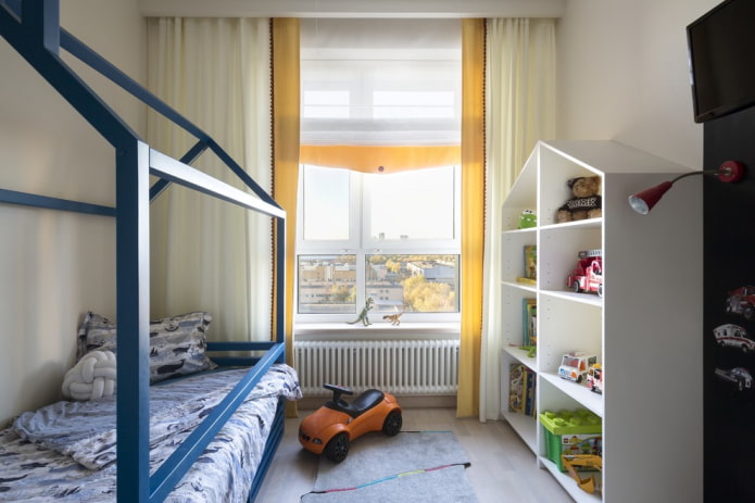 cameretta per bambini 9 quadrati
