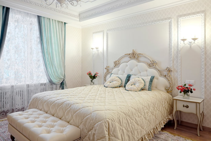 camera da letto 9 quadrati in stile classico