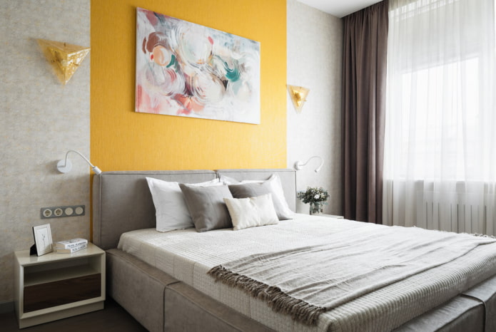 camera da letto 9 quadrati in stile moderno