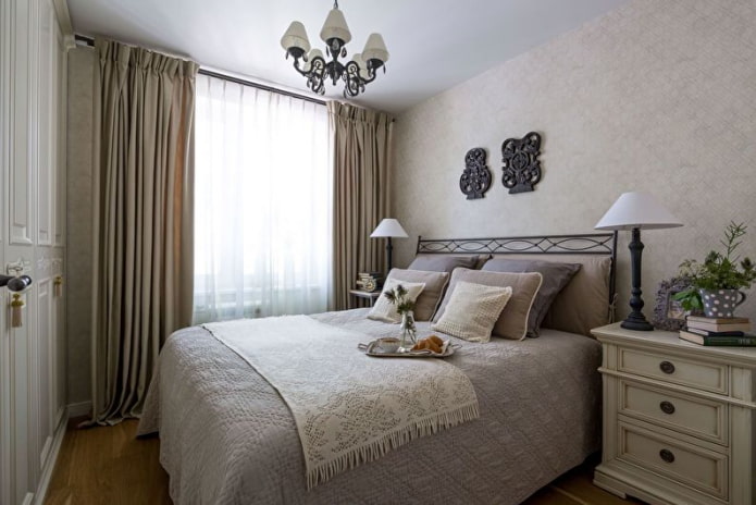 piccola camera da letto in stile provenzale