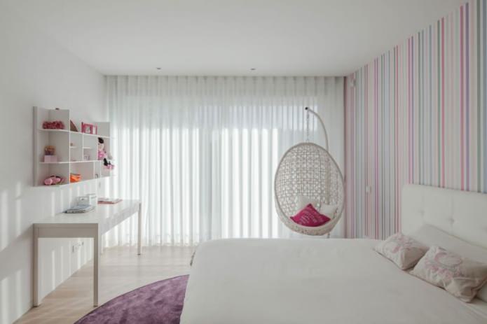 design moderno della camera da letto per una ragazza