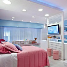 Progetto della camera da letto per una ragazza: foto, caratteristiche del design-8